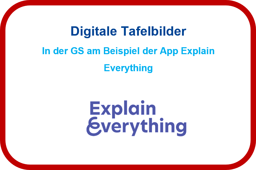 Digitale Tafelbilder und Erklärvideos in der Grundschule am Beispiel der App Explain Everything